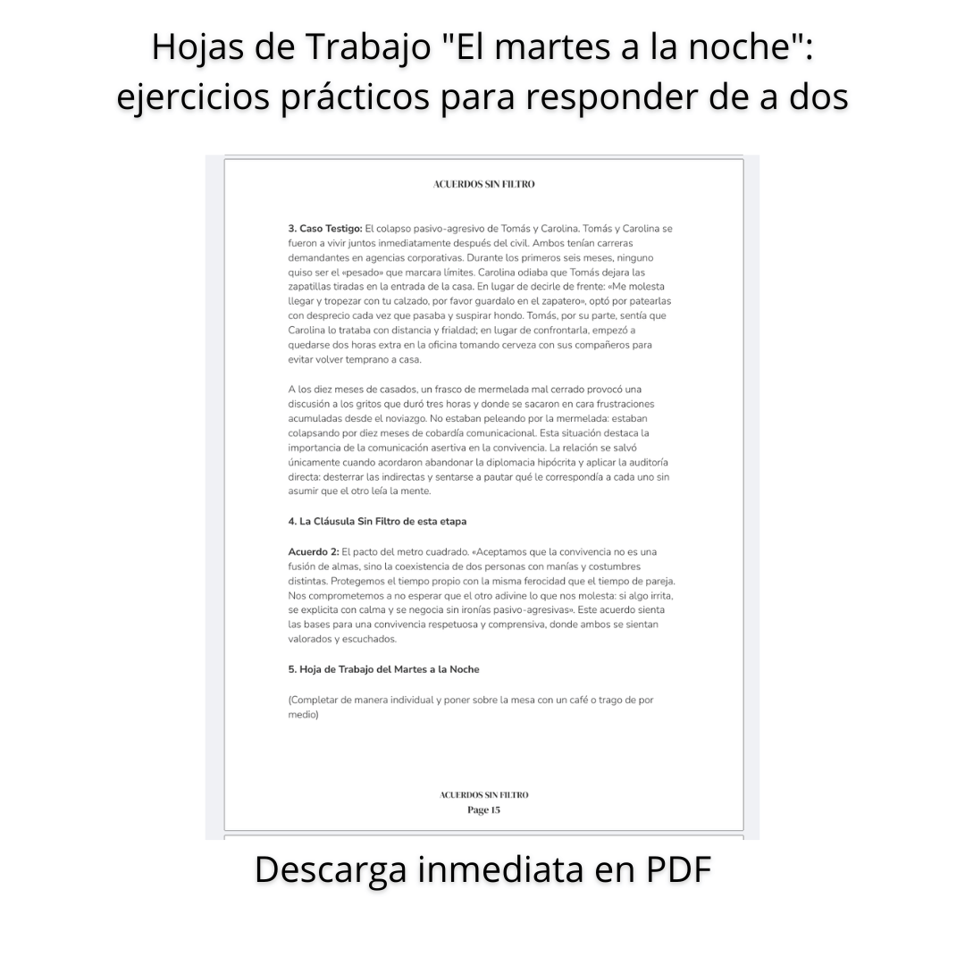 Acuerdos sin filtro — Ebook para parejas